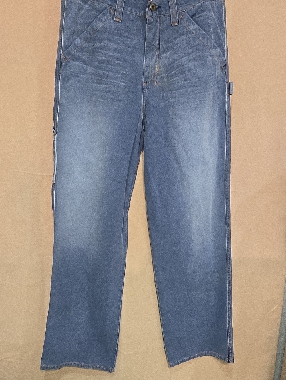 Guess Men's Faded Blue Straight Jeans